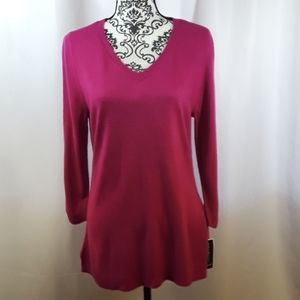 Karen Scott Petite V-Neck Sweater